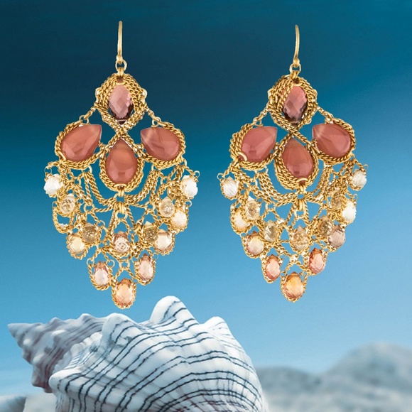 SOLD -Anthony Nak Collector's 18k Gold Earrings - Picture 2 of 4